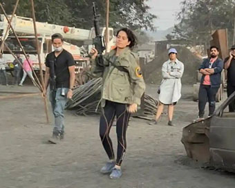 Kangana Ranaut gets into action mode in coal mine for 