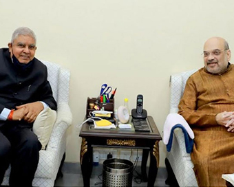 WB Governor Jagdeep Dhankhar meets Amit Shah