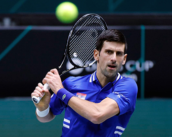 World No. 1 tennis player Novak Djokovic