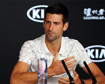 World No.1 tennis player Novak Djokovic
