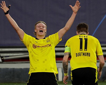 Haaland brace as Dortmund beat Sevilla 2-0 in Champions League