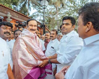 BJP, PMK tie-up for LS polls in Tamit Naidu