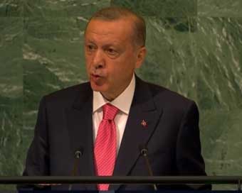 Erdogan again raises Kashmir at UN; calls for India-Pakistan dialogue
