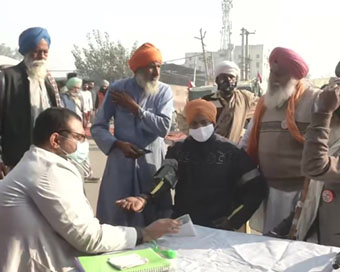 Farmers avail of free medical help at Singhu border
