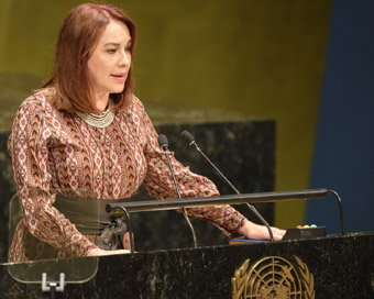 United Nations: United Nations General Assembly President Maria Fernanda Espinosa.