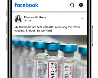 Facebook to help 50M people get vaccines, to add labels to fake posts
