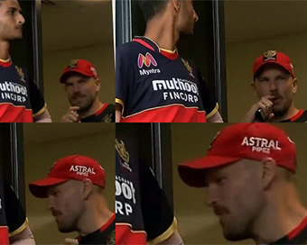 Finch spotted vaping during IPL match between RCB & RR