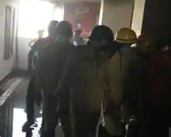 Fire breaks out at Aditya mega Mall