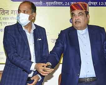 Himachal Pradesh: Nitin Gadkari lays foundation stones of road projects costing Rs 6,155 crore