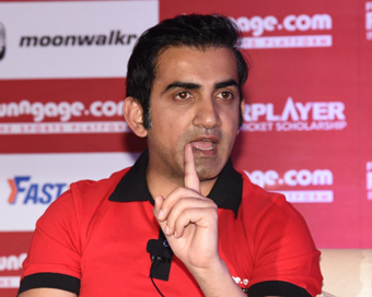 Cricketer-turned BJP MP Gautam Gambhir (file photo)