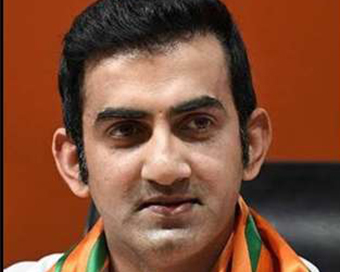 Cricketer-turned-politician Gautam Gambhir 