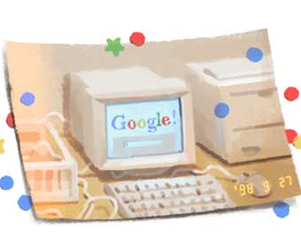 Google celebrates its 21st birthday with retro doodle