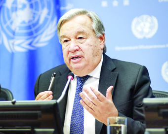 UN Secretary General Antonio Guterres (file photo)
