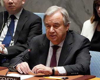 UN chief terms COVID-19 as game-changer for international peace, security
