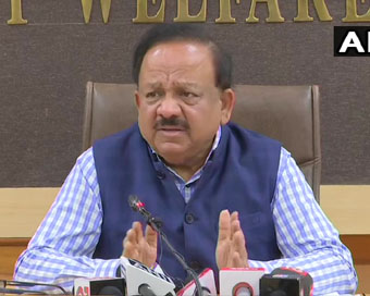 Union Minister of Health and Family Welfare Dr Harsh Vardhan