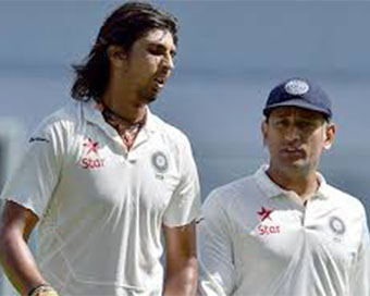 Ishant Sharma with MS Dhoni (file pic)