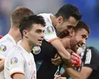 Euro 2020 Quarter-finals: Spain beat Switzerland 3-1 on penalties, reach semifinals