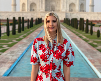 Ivanka Trump at Taj Mahal 