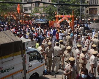 Security beefed up in Delhi’s Jahangirpuri on Hanuman Jayanti