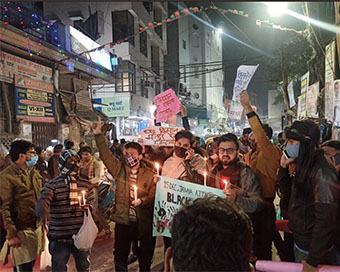 A year after Jamia violence, protesters take out candle march, detained