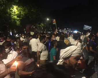 Protesters at Jantar Mantar