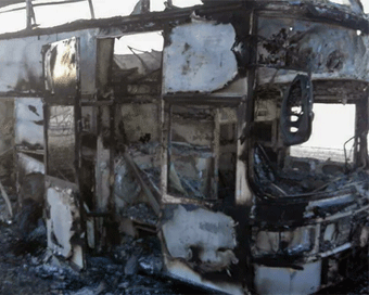 52 killed in Kazakhstan bus fire