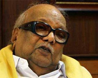 Iconic politician Karunanidhi (file photo)