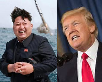 North Korean leader Kim Jong-un and US President Donald Trump (file photo)