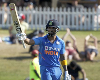 3rd ODI: Rahul ton helps India set 297-run target for NZ