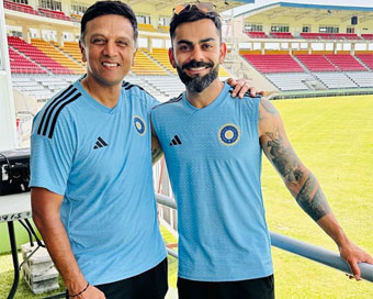 Kohli shares heartwarming post with Dravid ahead of Dominica Test