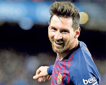  Barcelona forward Lionel Messi