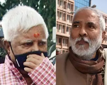 Lalu Prasad Yadav (left) - Raghuvansh Prasad Singh (right)