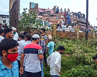 Maharashtra building collapse site