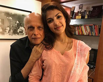 Mahesh Bhatt with Rhea Chakraborty (file photo)