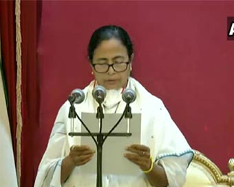 Mamata Banerjee takes oath as chief minister of West Bengal for 3rd time
