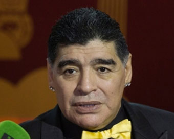 Argentine football legend Diego Maradona 