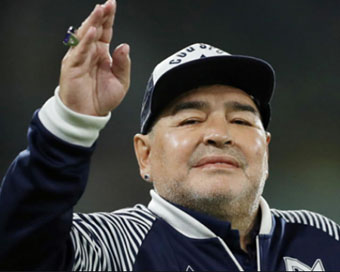 Late Diego Maradona (file photo)
