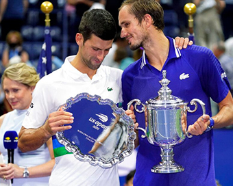 Daniil Medvedev lifts US Open trophy, denies Novak Djokovic calendar Grand Slam