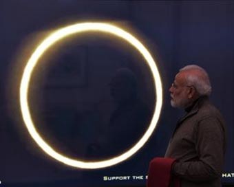 Solar Eclipse: Despite cloud cover in Delhi, PM