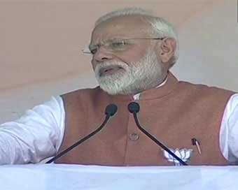 Modi flays opposition over surgical strikes, Mission Shakti