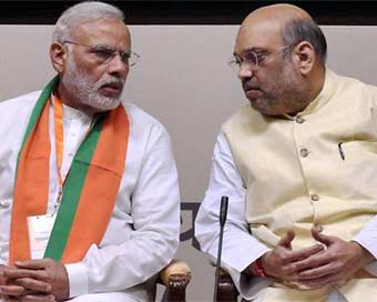 Narendra Modi, Amit Shah (file photo)