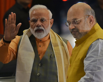 Prime Minister Narendra Modi and Home Minister Amit Shah (file photo)