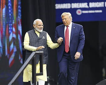 PM Modi with Donald Trump