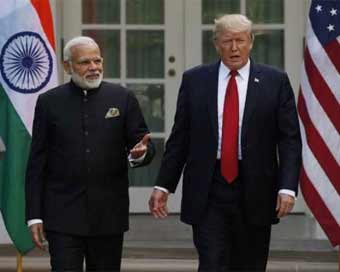 Narendra Modi, Donald Trump (file photo)