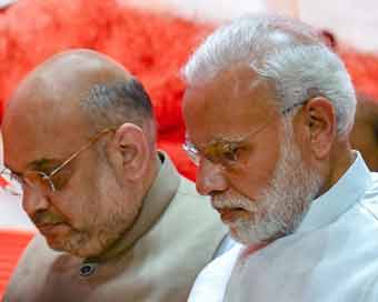 Amit Shah, PM Narendra Modi (file photo)