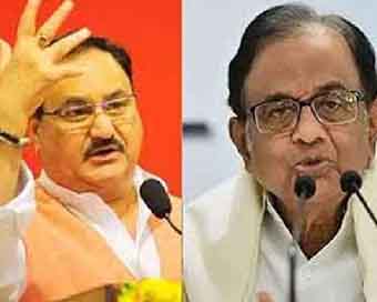 India not limping, but sprinting ahead powered by strength of citizens: Nadda to Chidambaram 