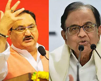 JP Nadda (left) - P. Chidambaram (right)