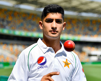 Pakistan pace bowler Naseem Shah
