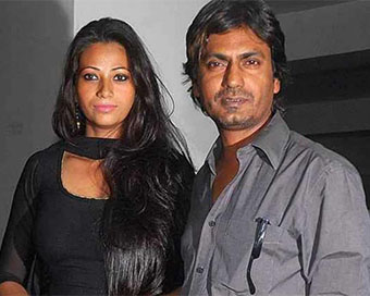 Nawazuddin Siddiqui with his wife Aaliya (file pic)