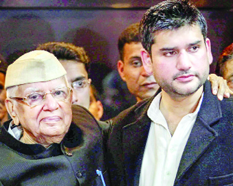 ND Tiwari and his son Rohit Shekhar Tiwari. (File Photo)